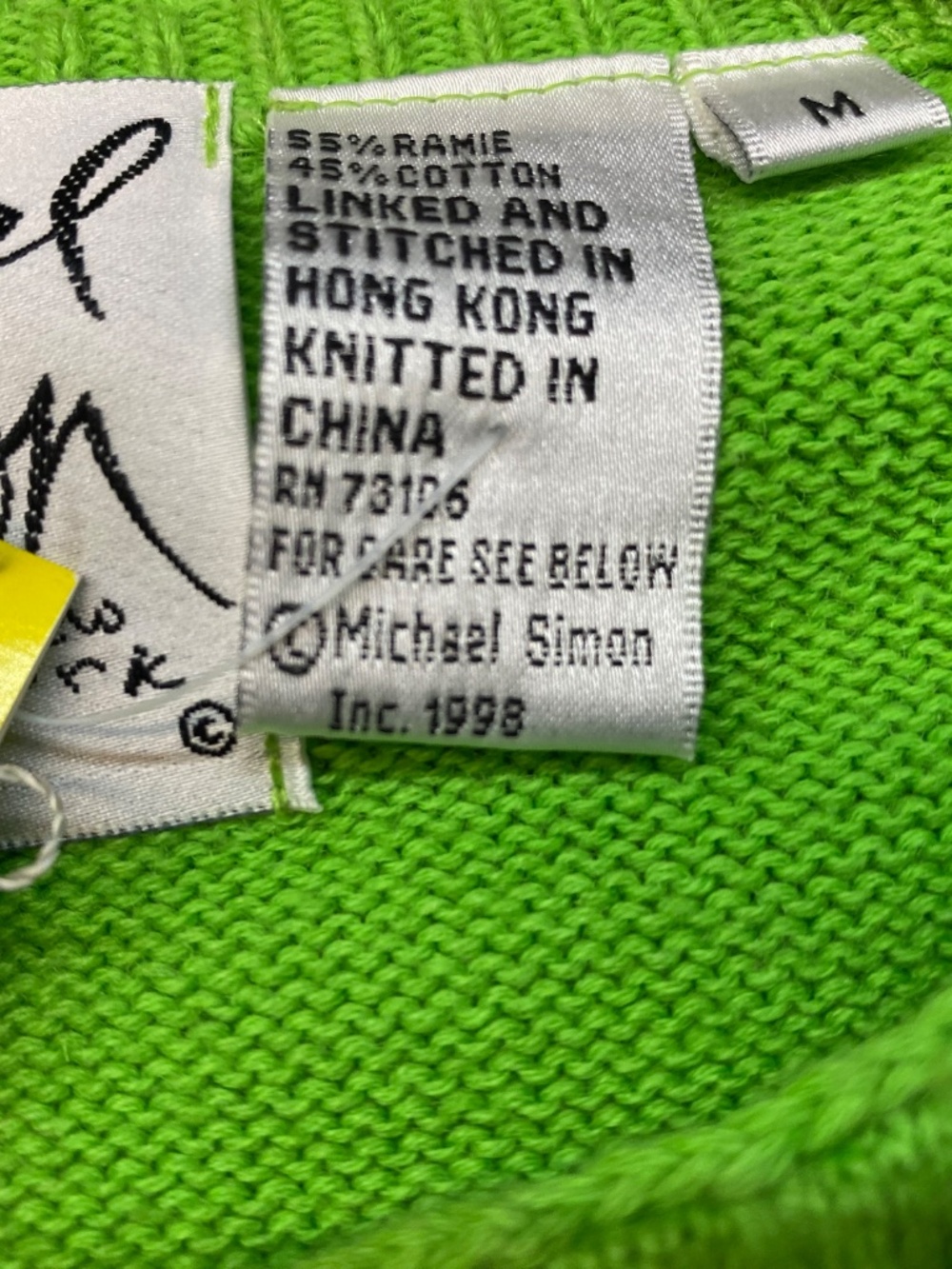 NEW! Vintage Michael Simon Cardigan M • Pink Flamingo • Embellished • 1998 • Art - Picture 3 of 10